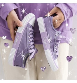Кеды женские фиолетовые мод.DCD601