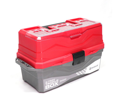 фото Ящик для снастей Tackle Box трехполочный NISUS красный