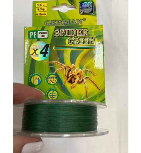 фото Плетенка GERMAN SPIDER GREEN 100 м