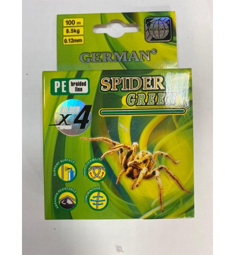 фото Плетенка GERMAN SPIDER GREEN 100 м