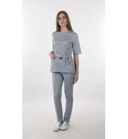 Блуза медицинская женская М183 серый