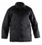 Куртка (телогрейка) с дополнительным утеплителем черная на пуговицах (для ИК, колоний, заключенных)