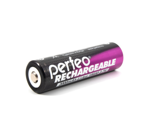Аккумулятор Perfeo Li-Ion 18650 2000mAh без защиты 3.7V BL /80/