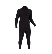 Термобельё "Сибирский следопыт" Fleece Zip флисовое (комплект кофта и штаны, цвет черный) 