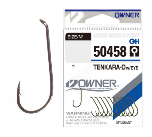 фото Крючок OWNER Tenkara Down w/eye brown №10 10шт