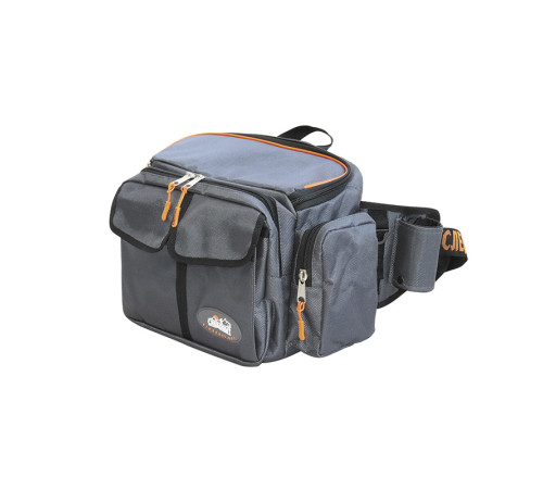 фото Сумка рыболовная СЛЕДОПЫТ Fishing Hip Bag T2, 27х23х17 см, цв. серый