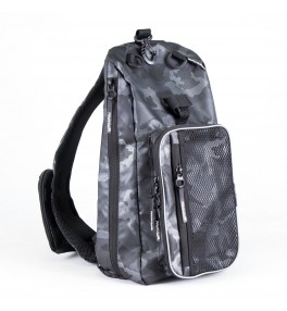 Сумка-рюкзак рыболовная "Yaman" Sling Shoulder Bag, 44х24х17 см, цв. серый камуфляж