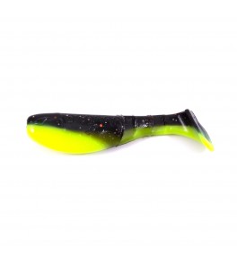 Виброхвост YAMAN PRO Boost Up, р.2,5 inch, цвет #32 - Black Red Flake/Chartreuse (уп. 6 шт.)