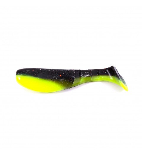 фото Виброхвост YAMAN PRO Boost Up, р.2,5 inch, цвет #32 - Black Red Flake/Chartreuse (уп. 6 шт.)