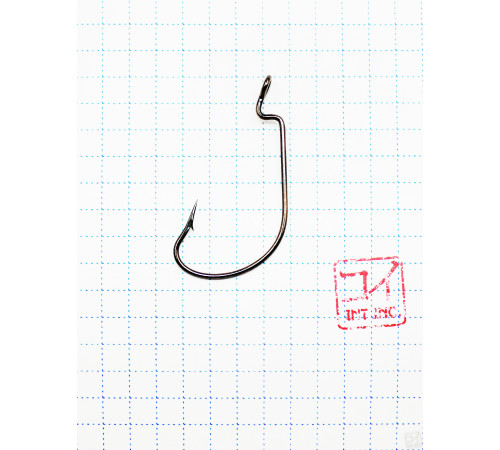 фото Крючок KOI OFFSET WORM , размер 2/0 (INT), цвет BN, офсетный (10 шт.)/75/