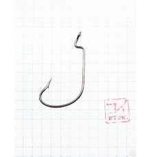 Крючок KOI "OFFSET WORM ", размер 3/0 (INT), цвет BN, офсетный (10 шт.)/75/
