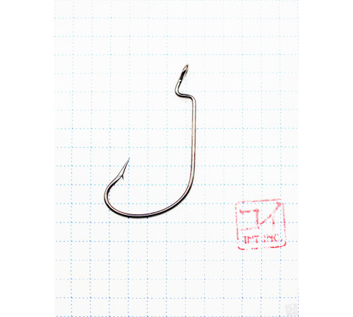 фото Крючок KOI OFFSET WORM , размер 3/0 (INT), цвет BN, офсетный (10 шт.)/75/