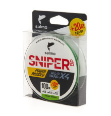 Шнур плет. Salmo Sniper BP ALL R BRAID х4 Grass Green 120м