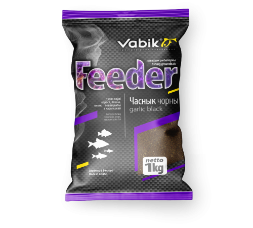 фото Прикормка Vabik Feeder Black Garlic (Вабик Фидер Чеснок Чёрный)