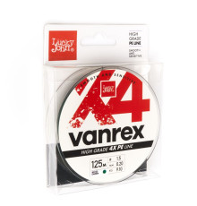 Шнур плетёный Lucky John Vanrex х4 BRAID Moss Green 125м/020мм