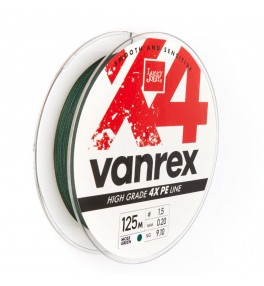 Шнур плетёный Lucky John Vanrex х4 BRAID Moss Green 125м/020мм Шнур плетёный Lucky John Vanrex х4 BRAID Moss Green 125м/020мм