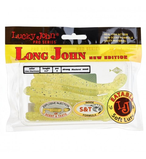 Виброхвосты съедобные искусственные LJ Pro Series LONG JOHN 4.2in (10.70)/071 6шт. Виброхвосты съедобные искусственные LJ Pro Series LONG JOHN 4.2in (10.70)/071 6шт.