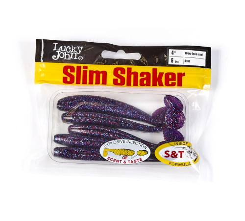 фото Виброхвосты съедобные искусственные LJ Pro Series SLIM SHAKER 4in (10.00)/S63 6шт.