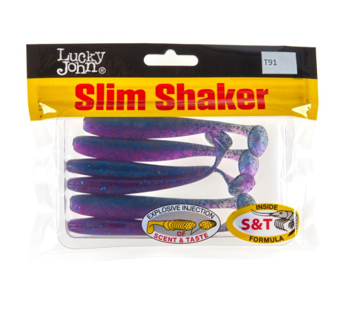 фото Виброхвосты съедобные искусственные LJ Pro Series SLIM SHAKER 4in (10.00)/T91 6шт.