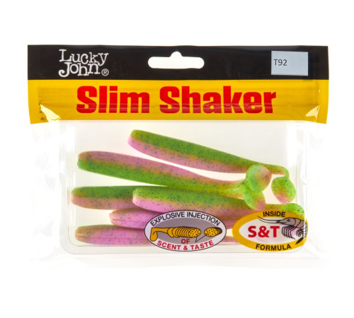 фото Виброхвосты съедобные искусственные LJ Pro Series SLIM SHAKER 4in (10.00)/T92 6шт.