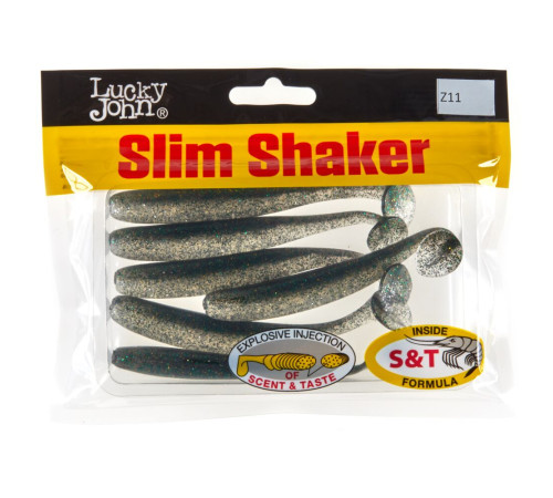 фото Виброхвосты съедобные искусственные LJ Pro Series SLIM SHAKER 4in (10.00)/Z11 6шт.