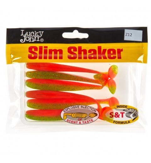 Виброхвосты съедобные искусственные LJ Pro Series SLIM SHAKER 4in (10.00)/Z12 6шт.