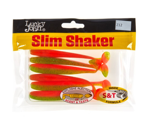 фото Виброхвосты съедобные искусственные LJ Pro Series SLIM SHAKER 4in (10.00)/Z12 6шт.
