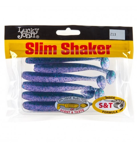 Виброхвосты съедобные искусственные LJ Pro Series SLIM SHAKER 4in (10.00)/Z13 6шт.