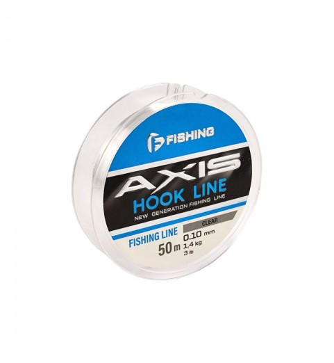 Леска F-FISHING Axis Hook Line Clear 50м 0,10мм 1,4кг 3lb Леска F-FISHING Axis Hook Line Clear 50м 0,10мм 1,4кг 3lb