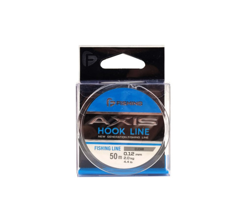 фото Леска F-FISHING Axis Hook Line Clear 50м 0,12мм 2,0кг 4,4lb