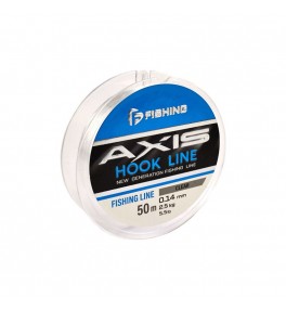 Леска F-FISHING Axis Hook Line Clear 50м 0,14мм 2,5кг 5,7lb Леска F-FISHING Axis Hook Line Clear 50м 0,14мм 2,5кг 5,7lb