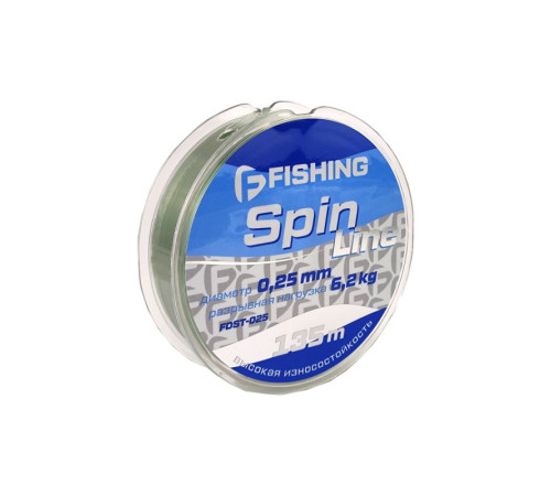 фото Леска F-FISHING Spin Line 135м 0,25мм 6,2кг/13,7lb
