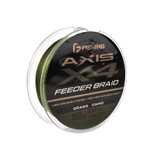 Шнур F-FISHING Axis Braid PE X4 Feeder 150м Grass Camo 0,12мм 7кг/15lb