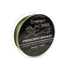 Шнур F-FISHING Axis Braid PE X4 Feeder 150м Grass Camo 0,14мм 8,2кг/18lb