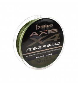 Шнур F-FISHING Axis Braid PE X4 Feeder 150м Grass Camo 0,14мм 8,2кг/18lb