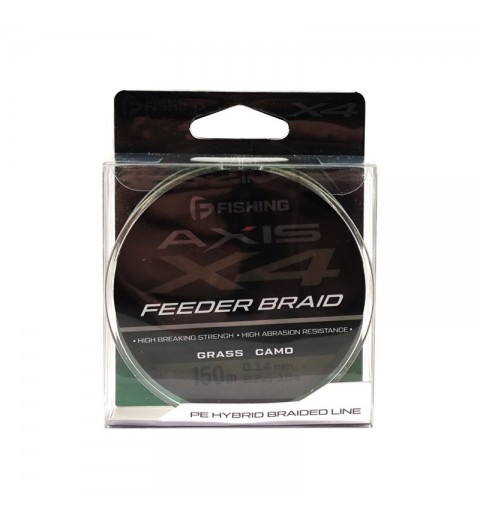 Шнур F-FISHING Axis Braid PE X4 Feeder 150м Grass Camo 0,14мм 8,2кг/18lb Шнур F-FISHING Axis Braid PE X4 Feeder 150м Grass Camo 0,14мм 8,2кг/18lb