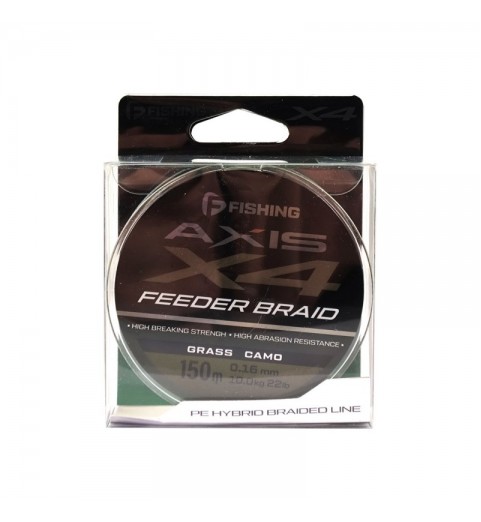 Шнур F-FISHING Axis Braid PE X4 Feeder 150м Grass Camo 0,16мм 10кг/22lb Шнур F-FISHING Axis Braid PE X4 Feeder 150м Grass Camo 0,16мм 10кг/22lb