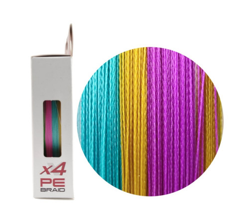 фото Шнур RUZZA X4 150м Multicolor 0,10мм 4,6кг/10lb