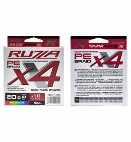 Шнур RUZZA X4 150м Multicolor 0,16мм 9,1кг/20lb