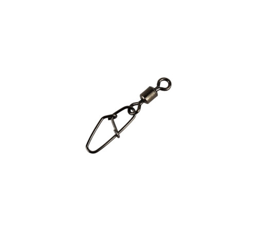 фото Застежка с вертлюгом RUZZA Rolling Swivel w/Hooked Snap Black №7 10шт
