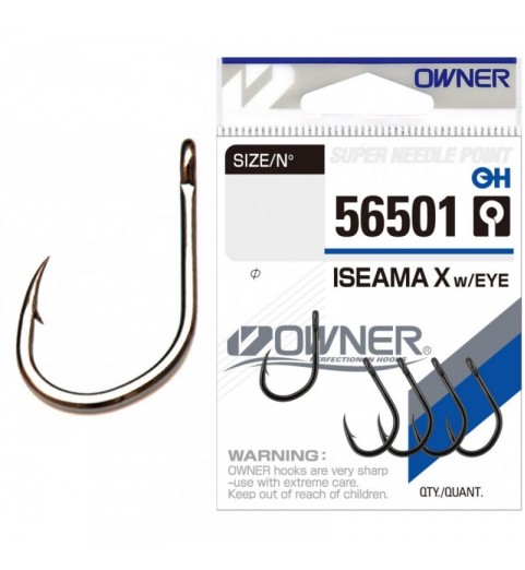 Крючки OWNER Iseama X With Ring 56501 №10 фото Крючки OWNER Iseama X With Ring 56501 №10