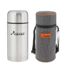 Термос (HS.TM-018) 1000ML (широкое горло, чехол) TONAR /Китай/