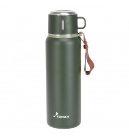Термос (T-KD-7030-0.7) 700ML хаки (пробка-ситечко, крышка-кружка, ремешок) TONAR /Россия/ Термос (T-KD-7030-0.7) 700ML хаки (пробка-ситечко, крышка-кружка, ремешок) TONAR /Россия/