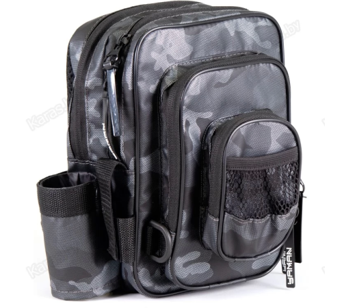 фото Сумка рыболовная поясная Яман Street Fishing MultiLock Pocket 16×19×24 см, цвет серый камуфляж