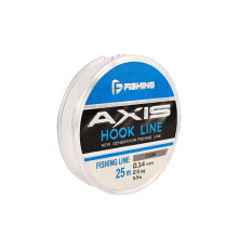 Леска F-FISHING Axis Hook Line Clear 25м 0,14мм 2,15кг 5,5lb
