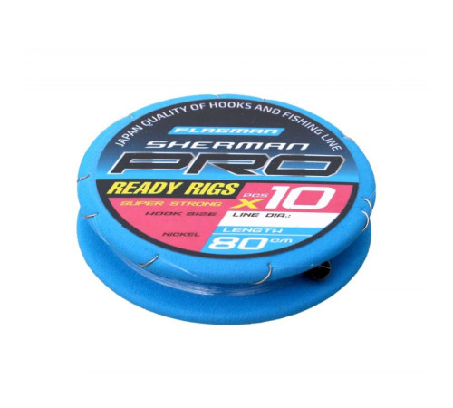 фото Готовые поводки FLAGMAN Sherman Pro Super Strong Ready Rigs №16 0,128mm,#14,80cm