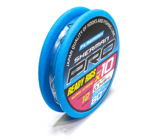 фото Готовые поводки FLAGMAN Sherman Pro Super Strong Ready Rigs №16 0,148mm,#12,80cm