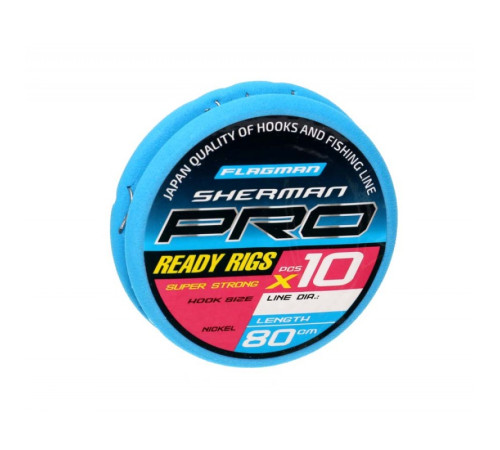 фото Готовые поводки FLAGMAN Sherman Pro Super Strong Ready Rigs №16 0,148mm,#12,80cm