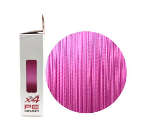 фото Шнур RUZZA X4 150м Pink 0,10мм 4,6кг/10lb