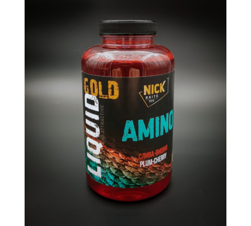 фото Жидкое питание ликвид NICK BAITS GOLD LIQUID AMINO (Слива-вишня)